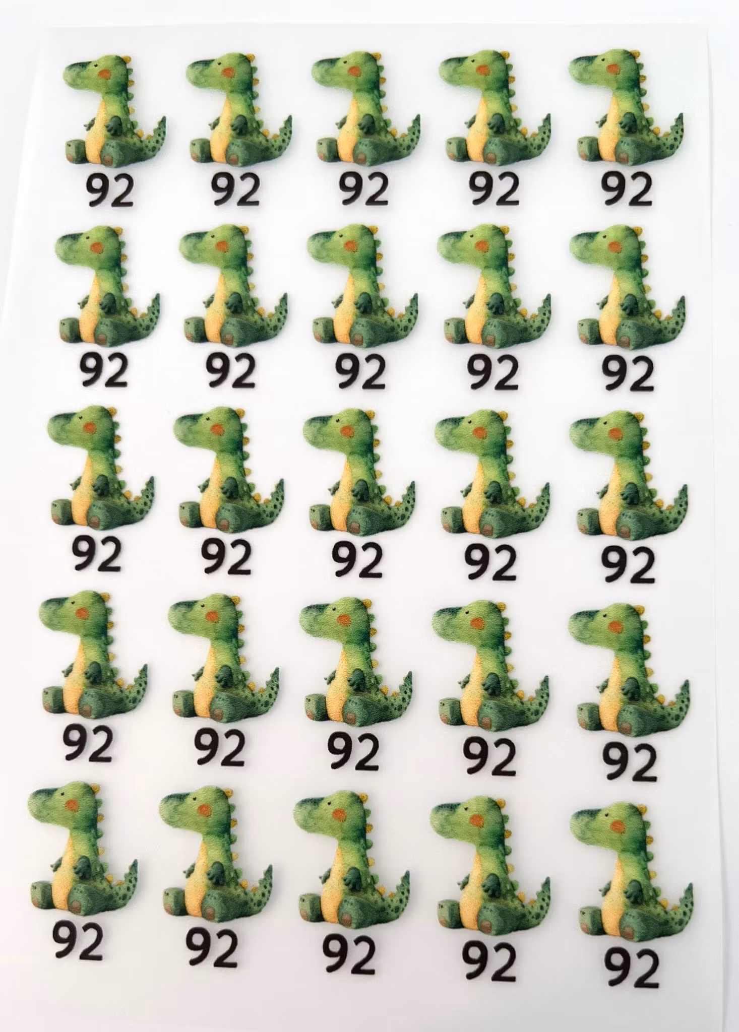 DTF størrelsesmerker dino str 92