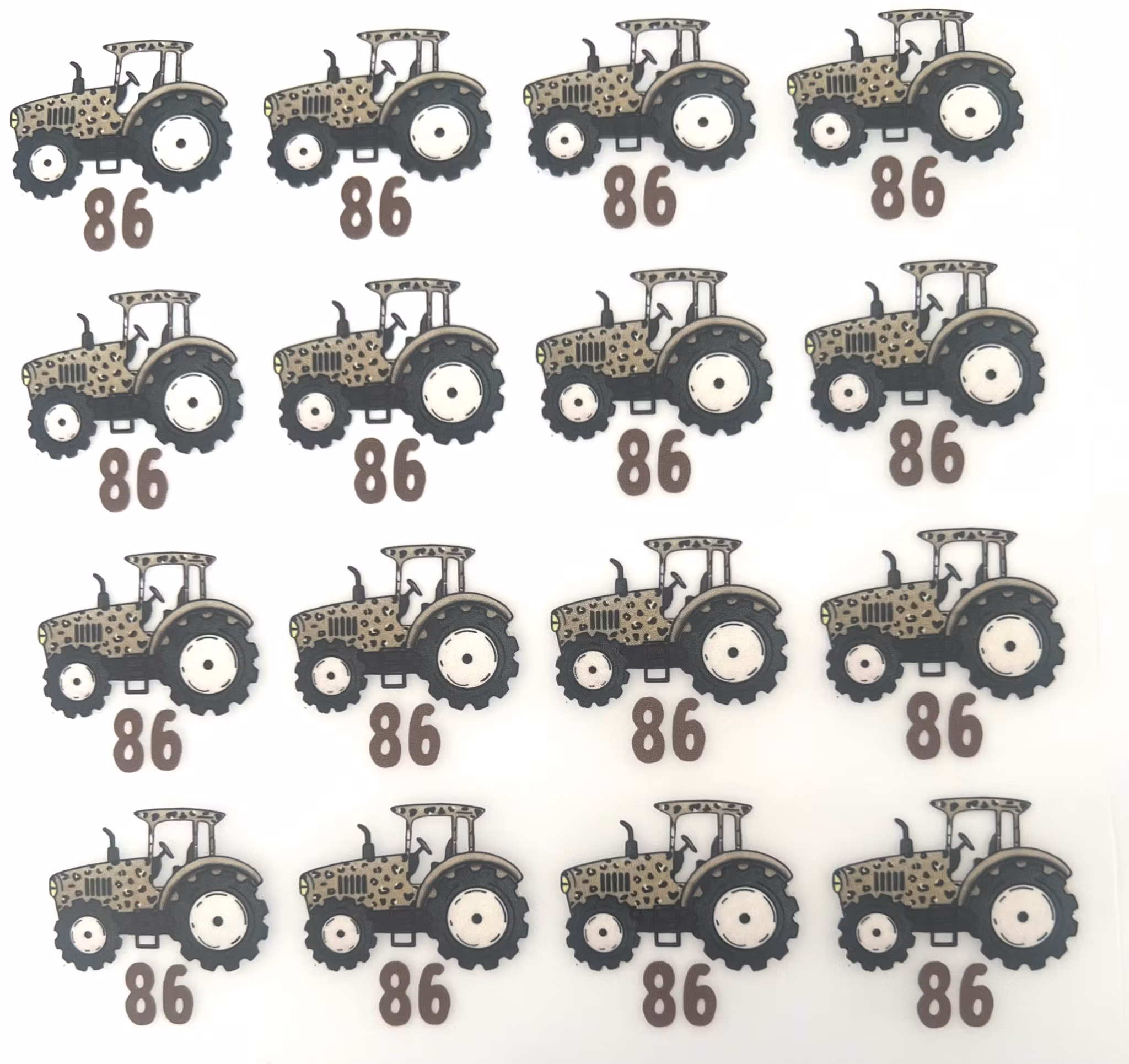 Størrelsesmerker leo traktor 86