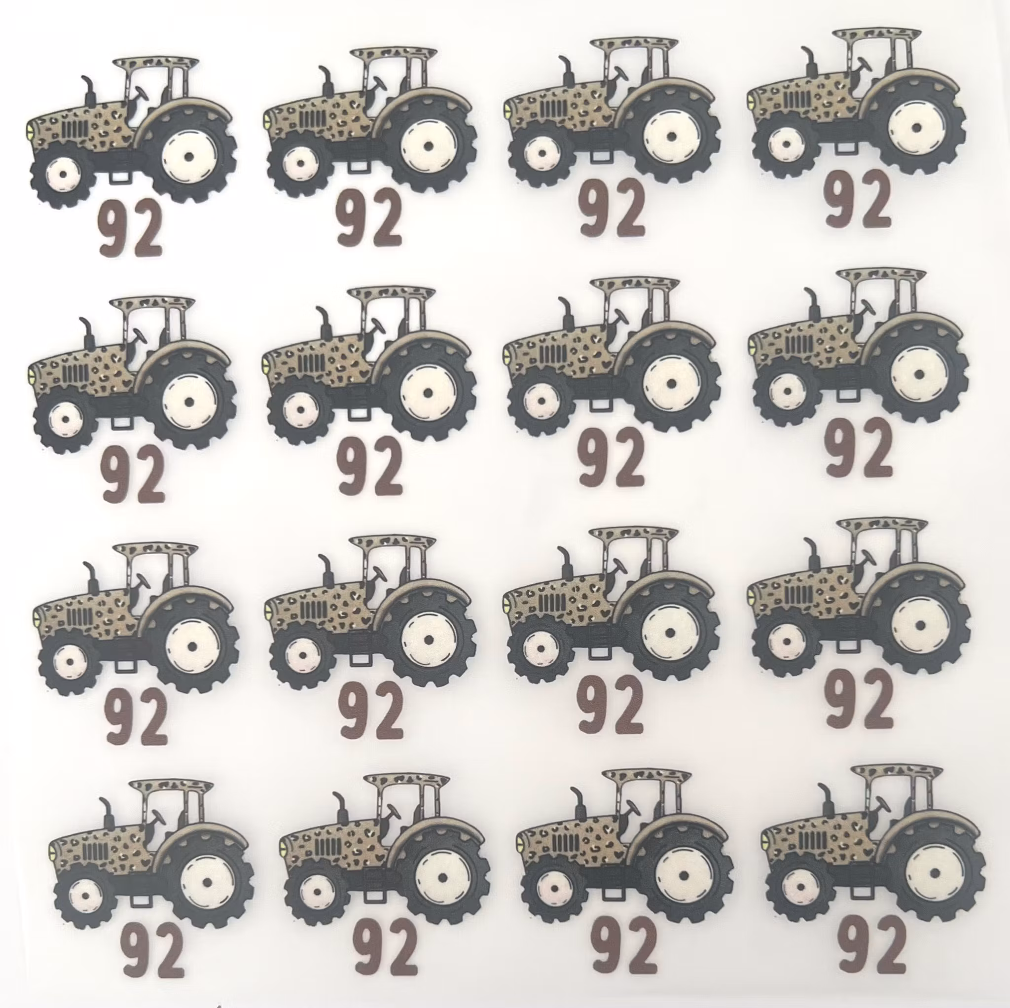 Størrelsesmerker leo traktor 92