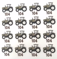 Størrelsesmerker leo traktor 104