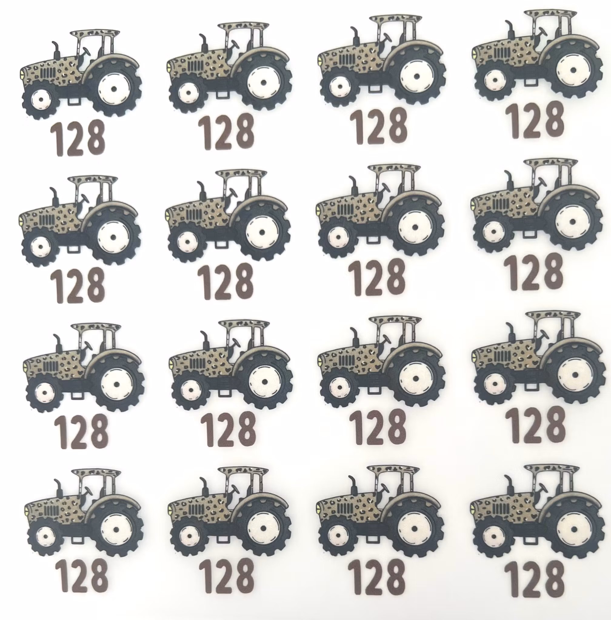 Størrelsesmerker leo traktor 128