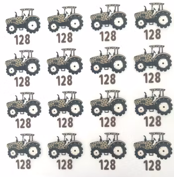 Størrelsesmerker leo traktor 128