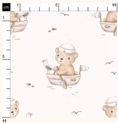 OD- Bear on Boat Offwhite