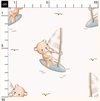 OD- Bear on Windsurf Offwhite