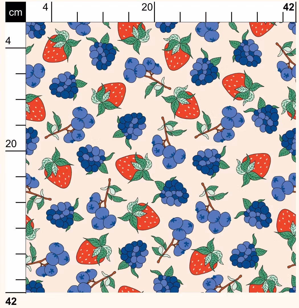 OD- Berries in Antique White