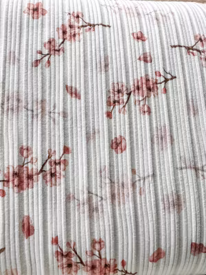 Uregelmessig ribb pink blossom