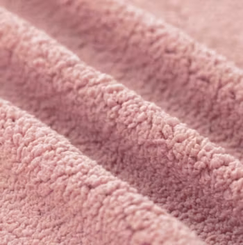 Curly teddy nude pink