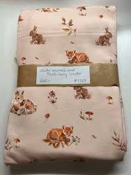 Winter animals sand french terry 1 meter