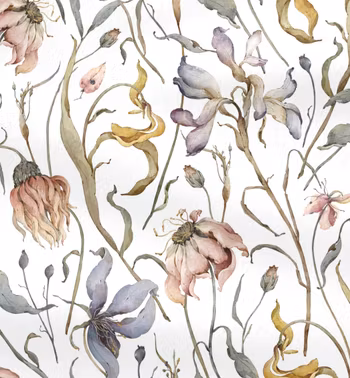 Tørkede blomster canvas