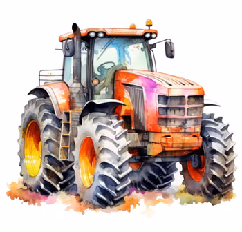 Strykemerke rød traktor 1