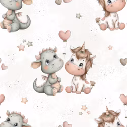 Enhjørning og dino love