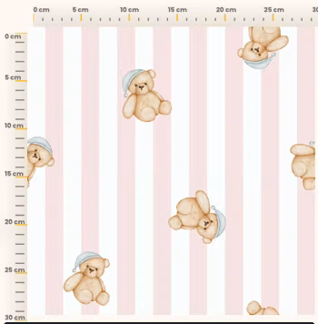 OD- Pastel Teddy Bold Stripes