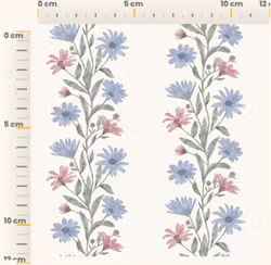 OD- Blue Pink FLower Lines Florina