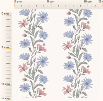 OD- Blue Pink FLower Lines Florina