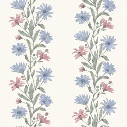 OD- Blue Pink FLower Lines Florina