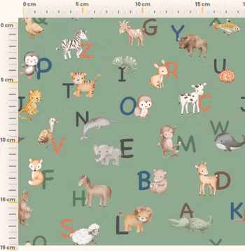 OD- Alphabet Animals English – Green