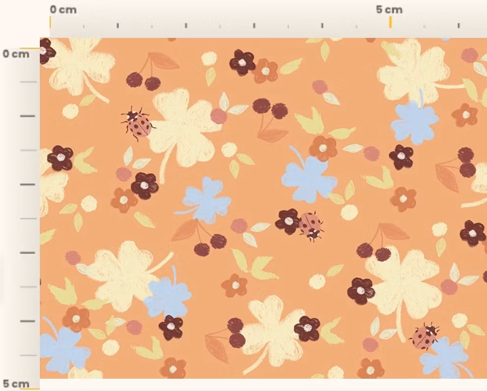 OD- Flower Field Apricot