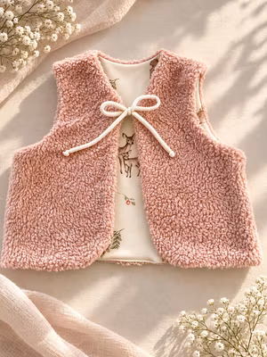 Cotton teddy light rose