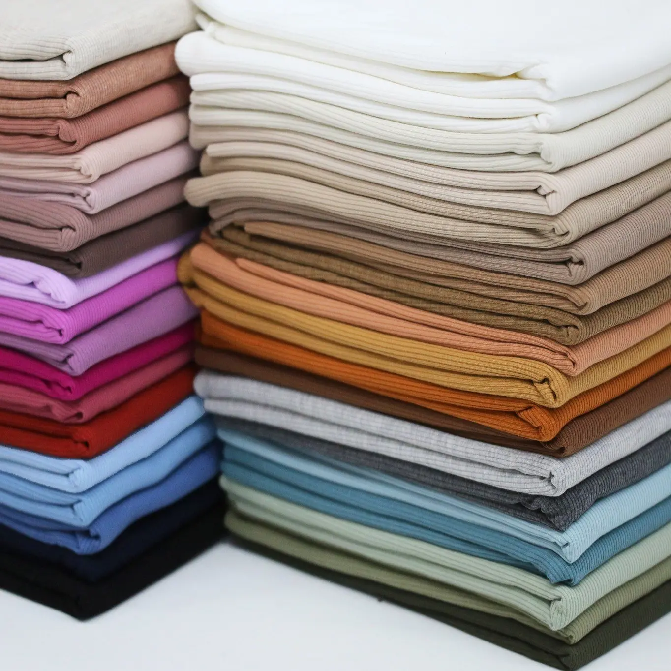 Rib Knit Jersey Steel Blue