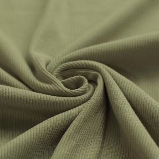 Rib Knit Jersey Olive
