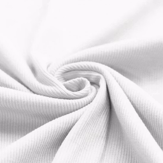 Rib Knit Jersey Ecru