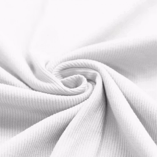 Rib Knit Jersey Ecru