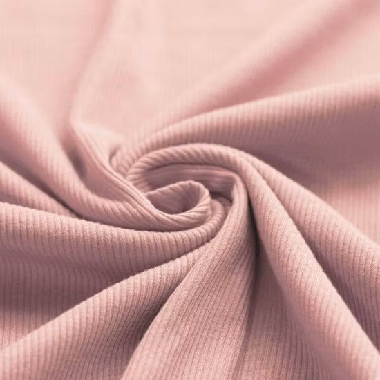 Rib Knit Jersey Nude Pink