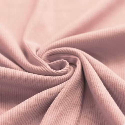 Rib Knit Jersey Nude Pink