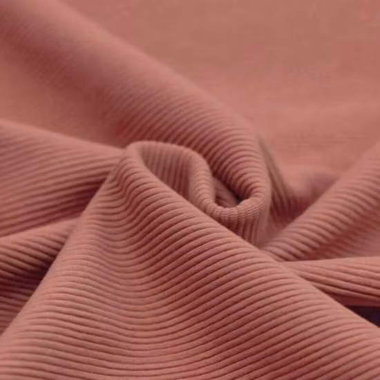 Ottoman Rib Jersey Clay Pink