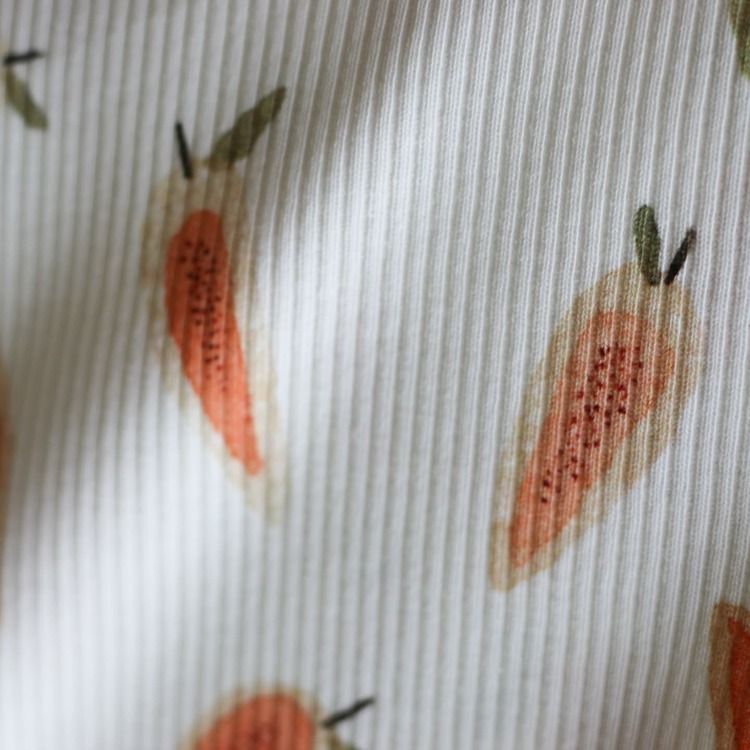 Rib Knit Jersey Morötter