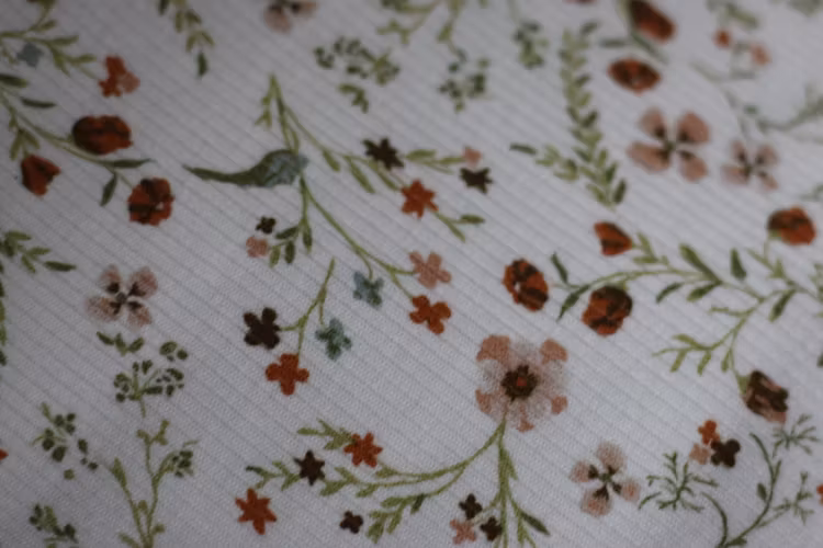 Rib Knit Jersey Millefleurs