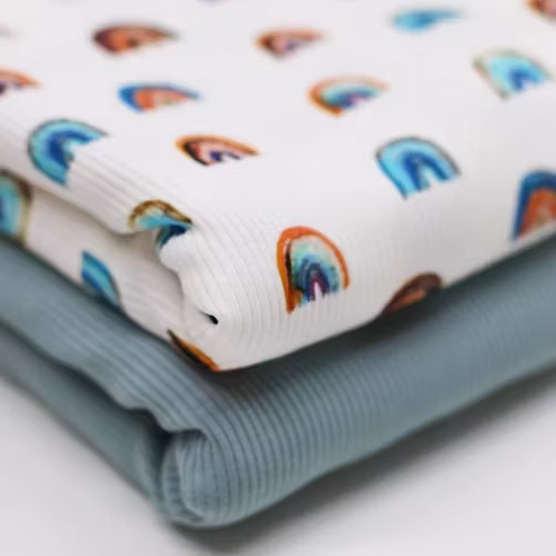 Rib Knit Jersey Rusty Rainbows