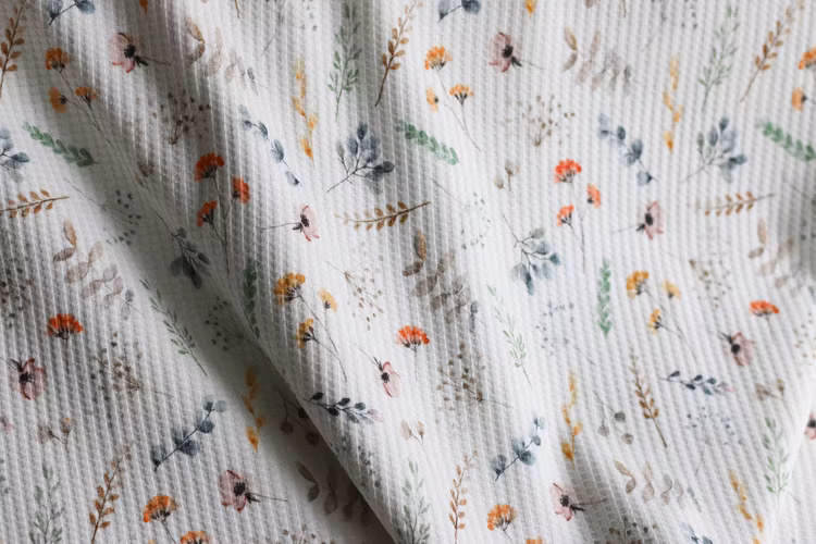 Våffeljersey Floral