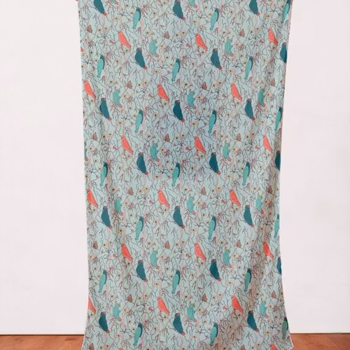 Quilters Cotton Cockatoos Jungle Green