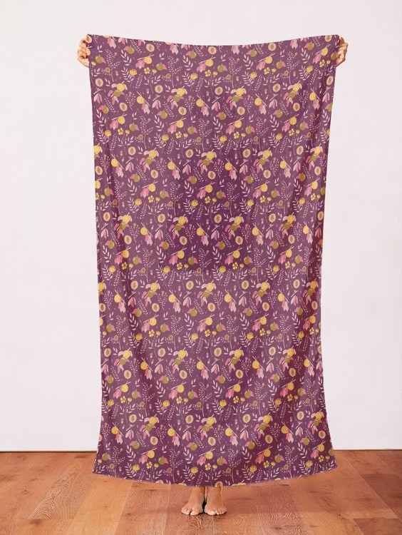 Quilters Cotton Peaches and Wild Roses Summer Sunshine