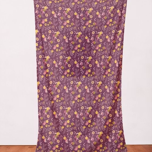 Quilters Cotton Peaches and Wild Roses Summer Sunshine