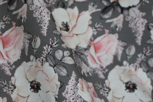 French Terry Romantic Garden