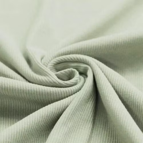 Rib Knit Jersey Vintage Green