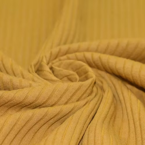 Wide Drop Needle Rib Ocher