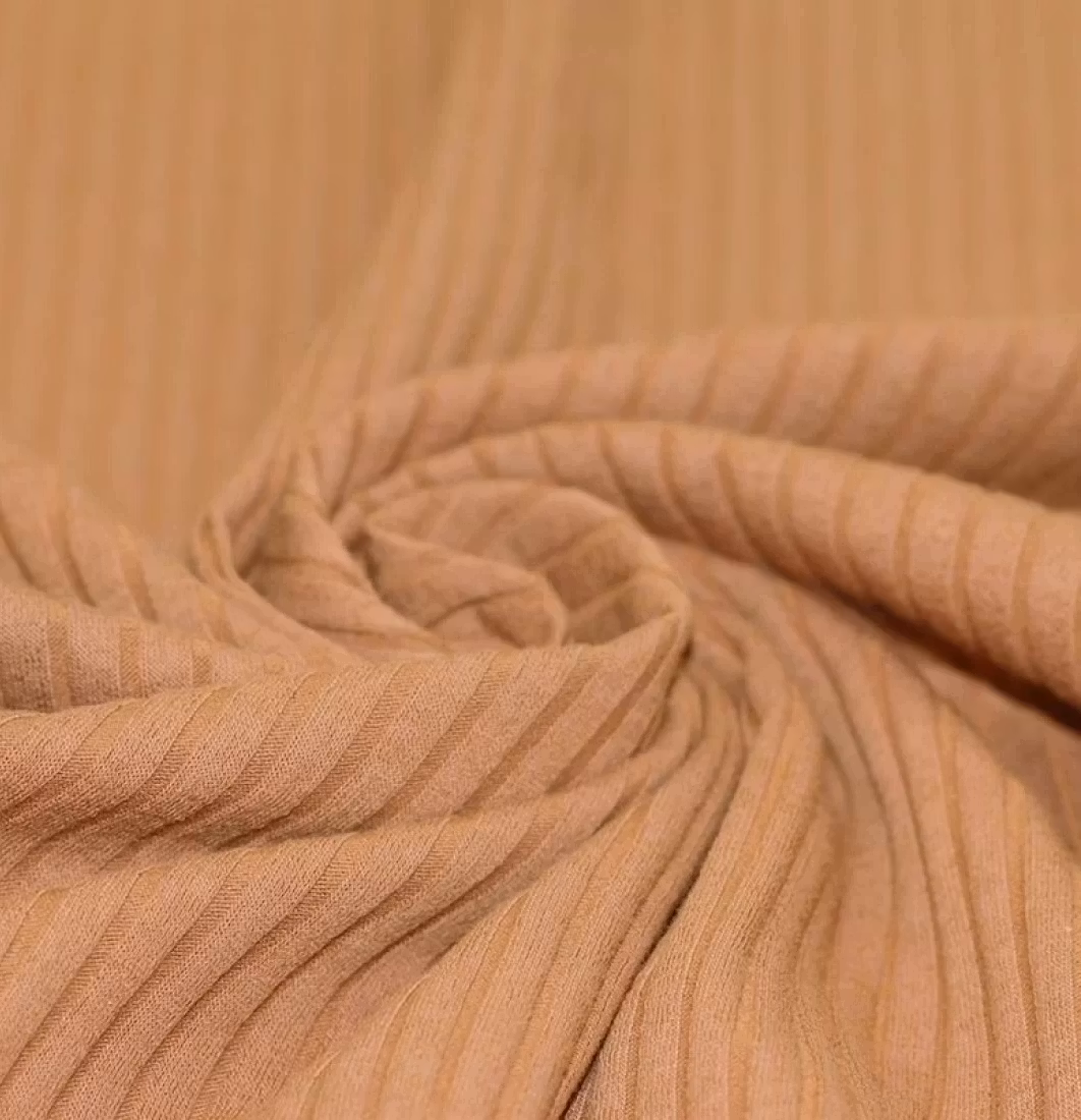 Wide Drop Needle Rib Peach