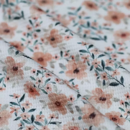 Våffeljersey Quince Spring Bloom