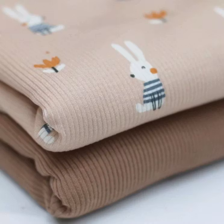 Rib Knit Jersey bunnies