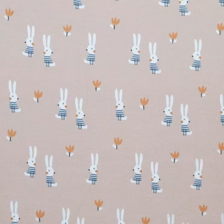 Rib Knit Jersey bunnies