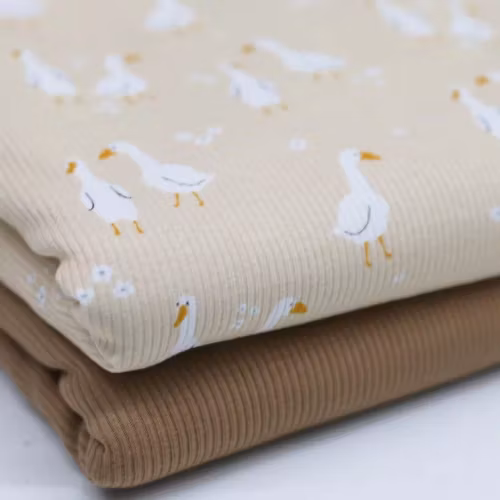 Rib Knit Jersey Gäss