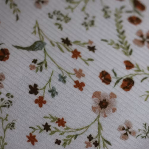 Restbit Rib Knit Jersey Millefleur