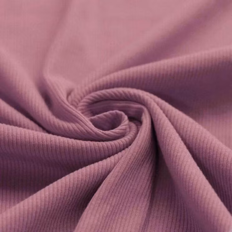 Rib Knit Jersey Old Lilac