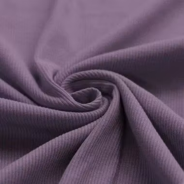 Rib Knit Jersey Dusty Purple