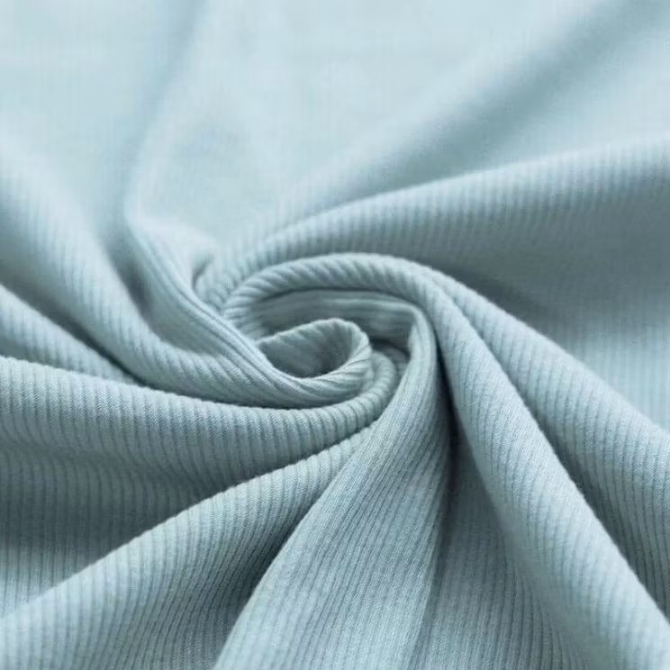 Rib Knit Jersey Sea Green