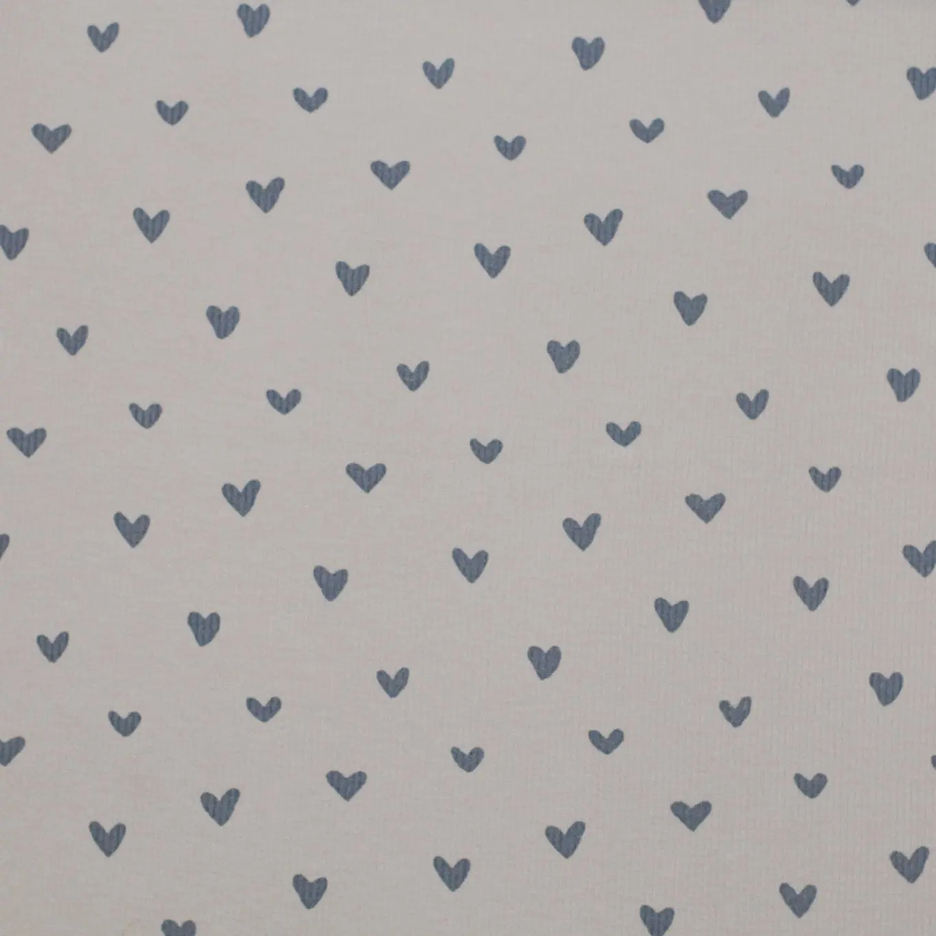 Rib Knit Jersey Hjärtan Dark Beige