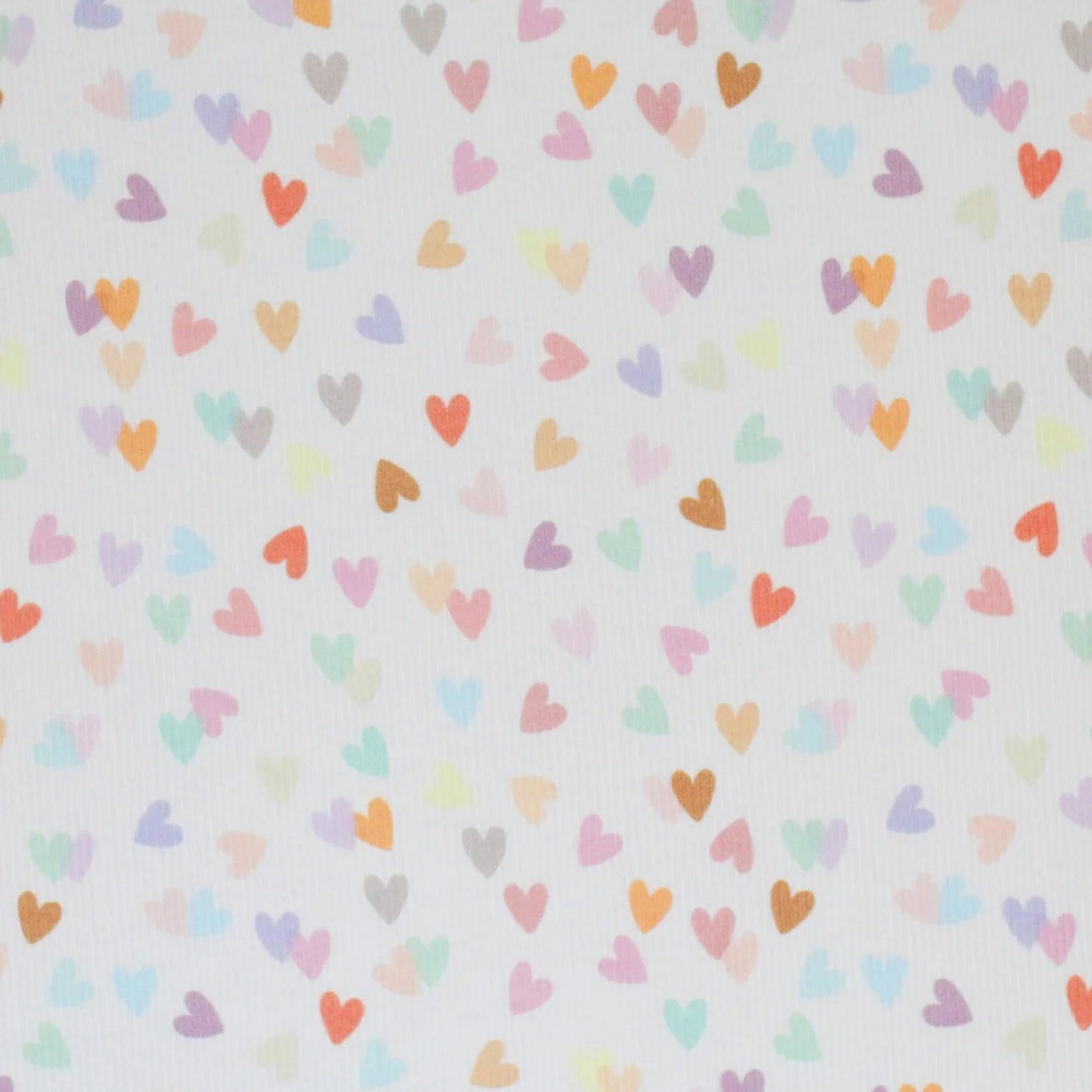 Rib Knit Jersey Coloured hearts